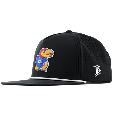 University of Kansas "Rock Chalk Jayhawk" Flat 5 Panel Rope Black