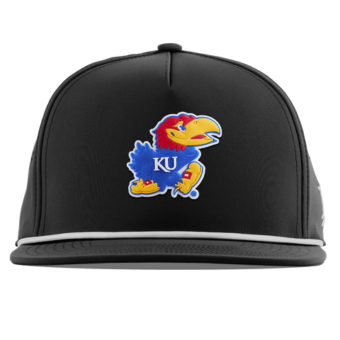 University of Kansas "Rock Chalk Jayhawk" Flat 5 Panel Rope Black