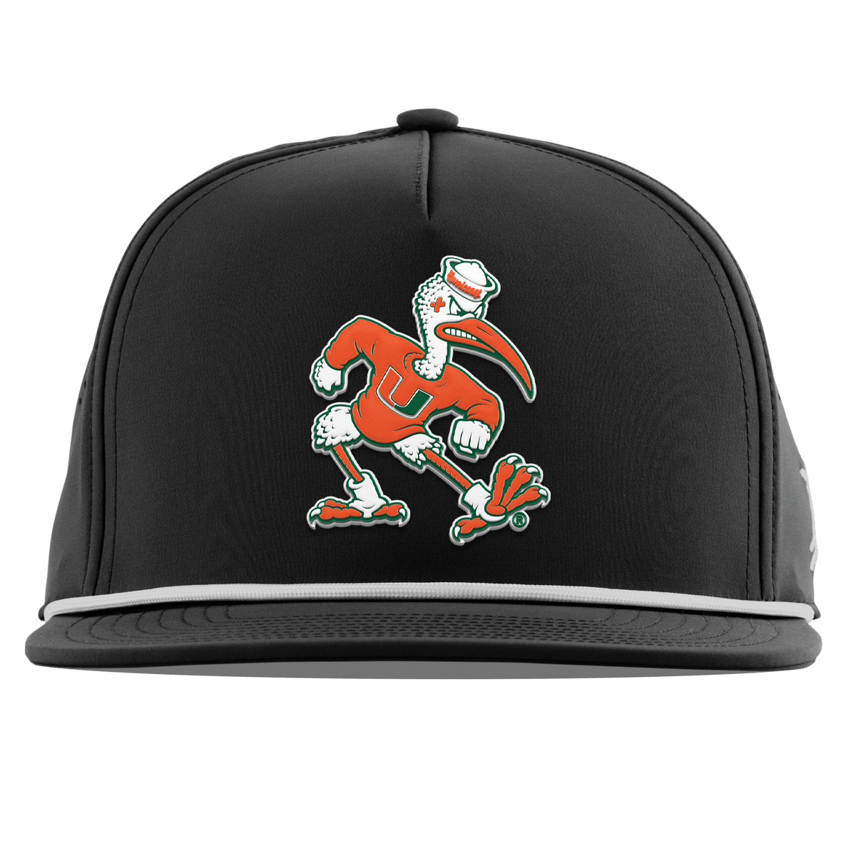 University of Miami "Sebastian the Ibis" Flat 5 Panel Rope Black