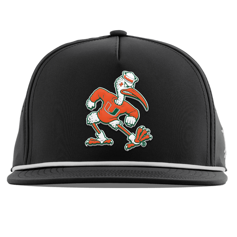 University of Miami "Sebastian the Ibis" Flat 5 Panel Rope Black