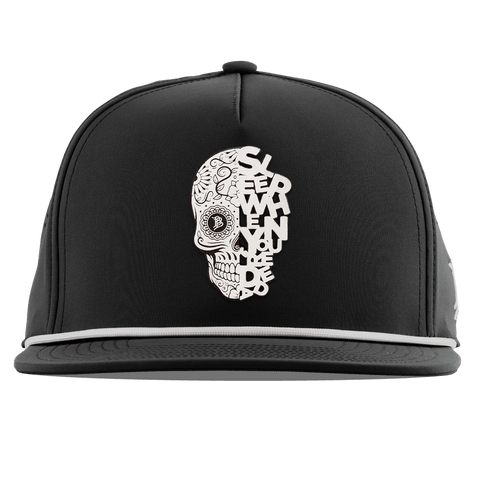 Sleep When You're Dead Skull Flat 5 Panel Rope Black