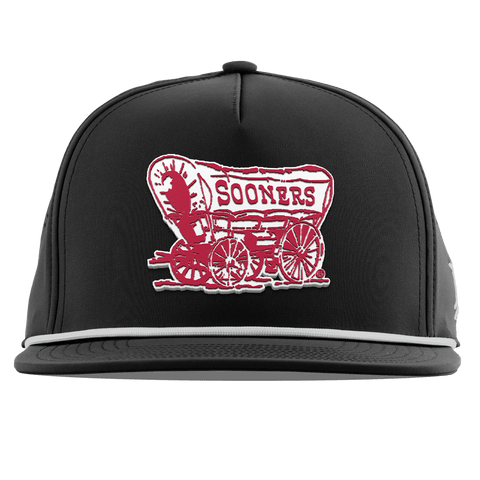 University of Oklahoma "Sooner Schooner" Flat 5 Panel Rope Black