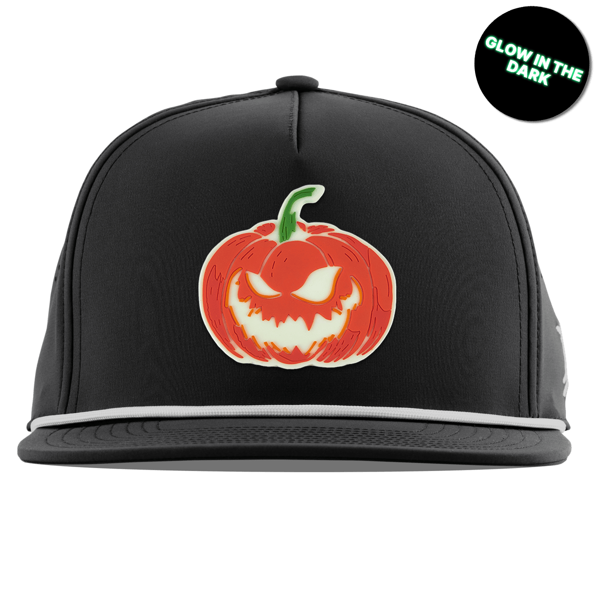 Jack-O-Lantern Glow Flat 5 Panel Rope Black