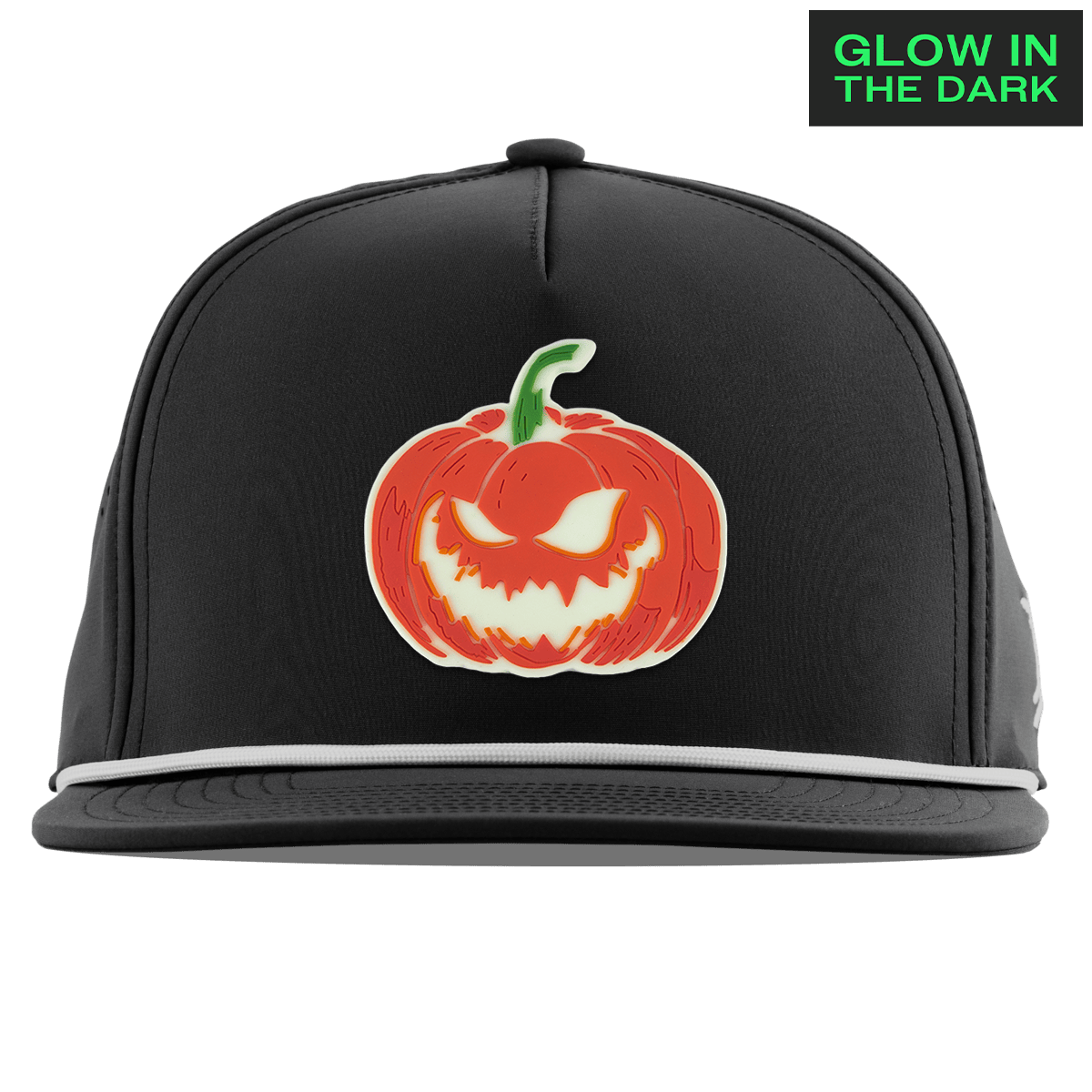 Jack-O-Lantern Glow Flat 5 Panel Rope Black