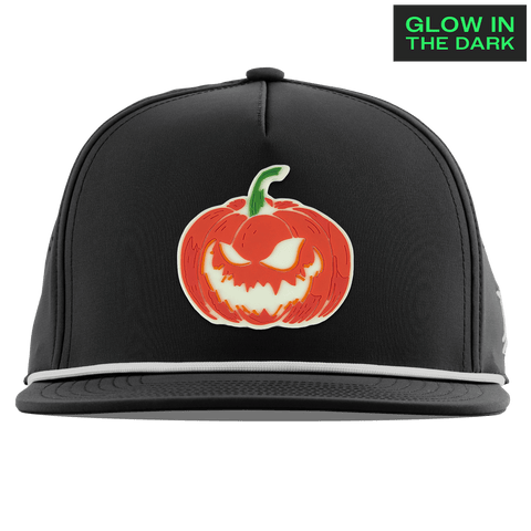 Jack-O-Lantern Glow Flat 5 Panel Rope Black