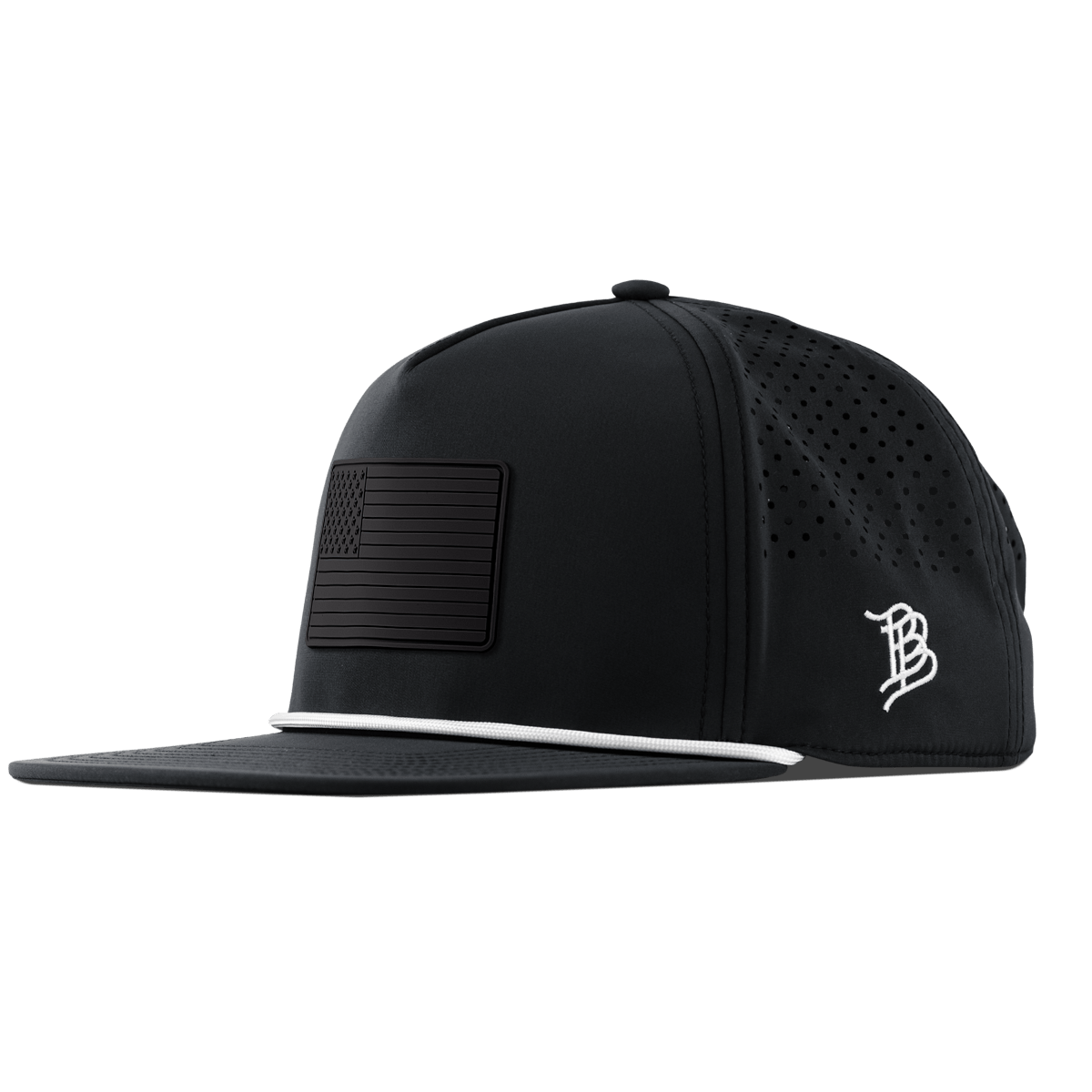 Old Glory Stealth Flat 5 Panel Rope Black