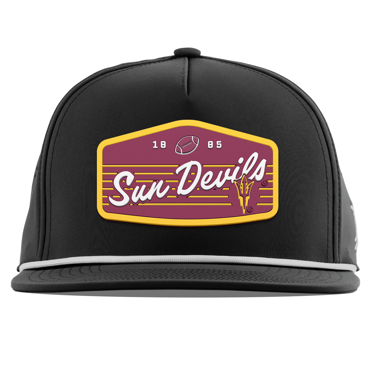 Arizona State University "Sun Devils Football" Flat 5 Panel Rope Black