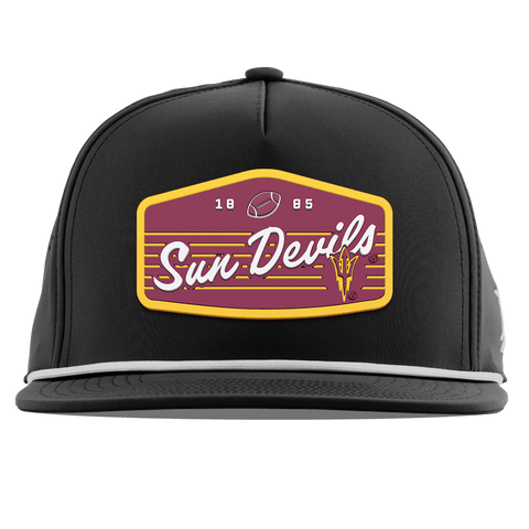 Arizona State University "Sun Devils Football" Flat 5 Panel Rope Black