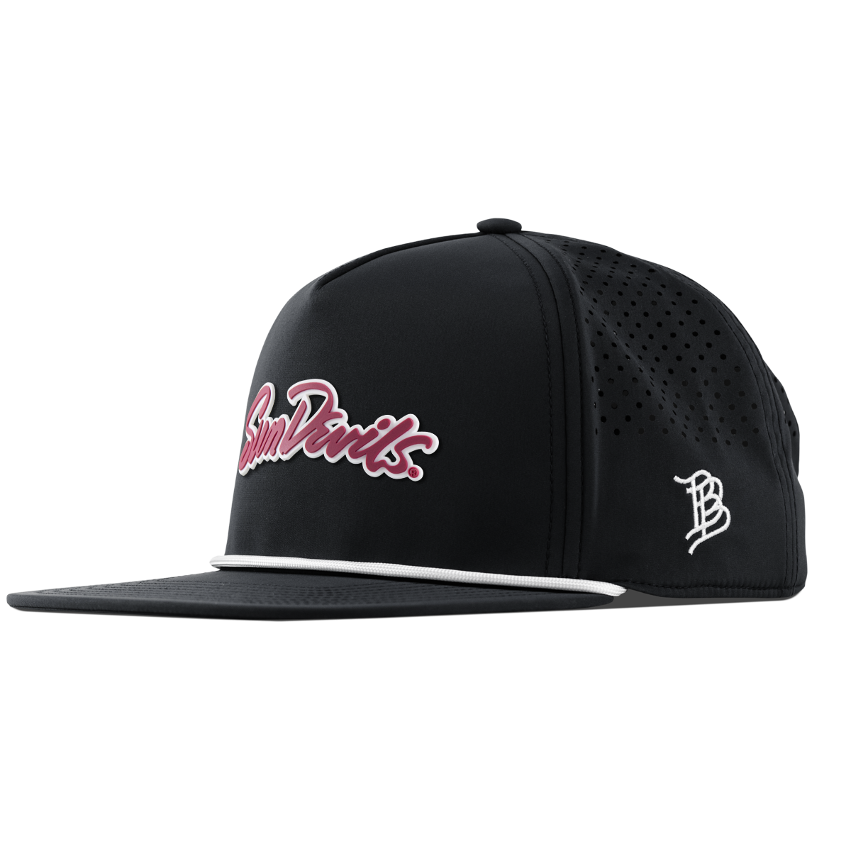 Arizona State University "Sun Devils Script" Flat 5 Panel Rope Black