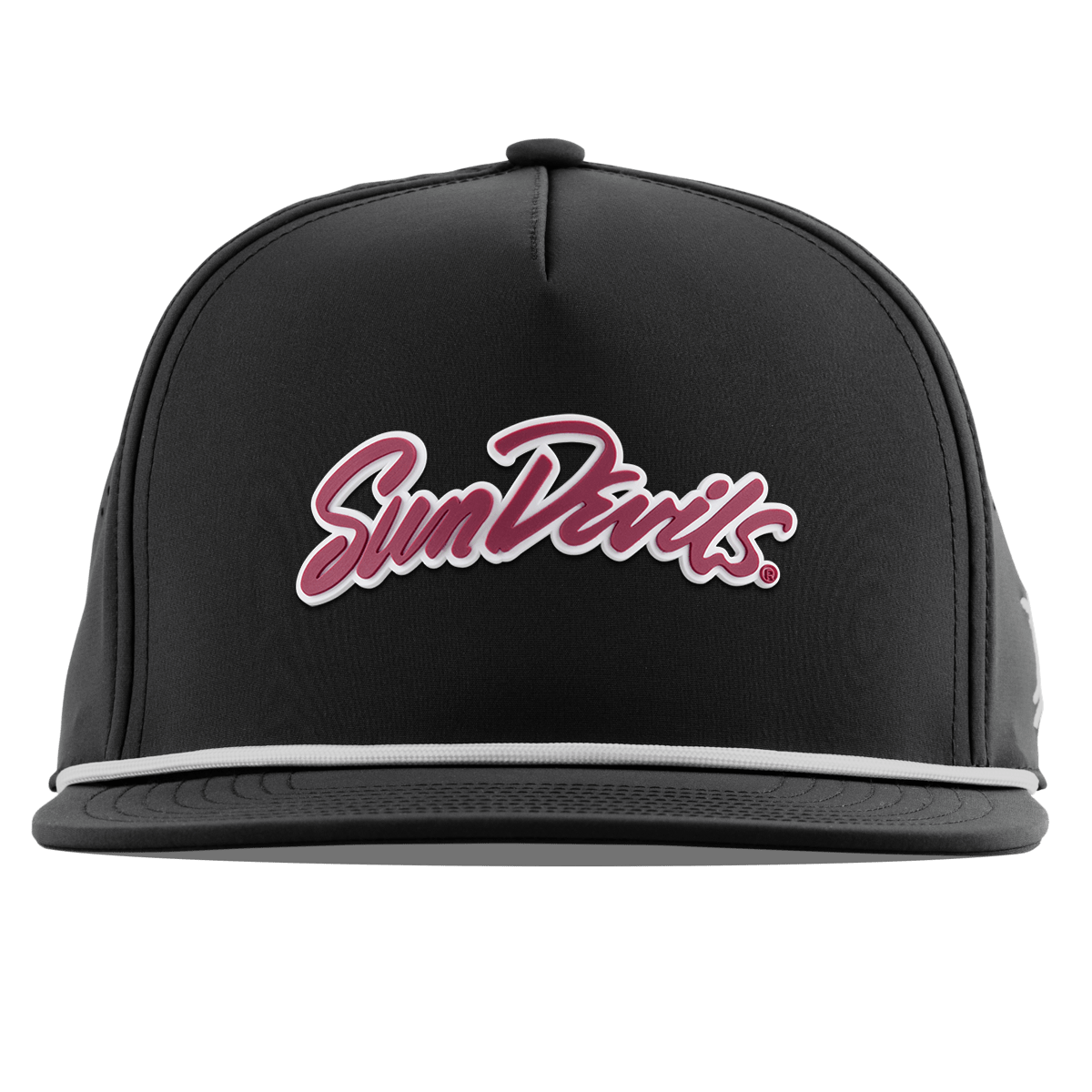 Arizona State University "Sun Devils Script" Flat 5 Panel Rope Black