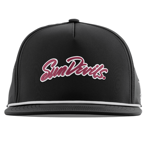 Arizona State University "Sun Devils Script" Flat 5 Panel Rope Black