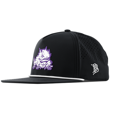 Texas Christian University "TCU Team Logo" Flat 5 Panel Rope Black