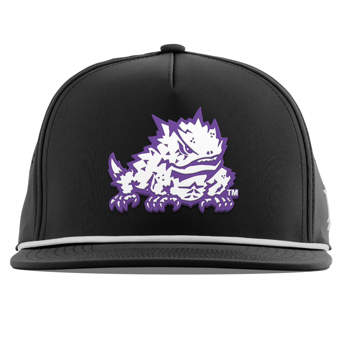 Texas Christian University "TCU Team Logo" Flat 5 Panel Rope Black