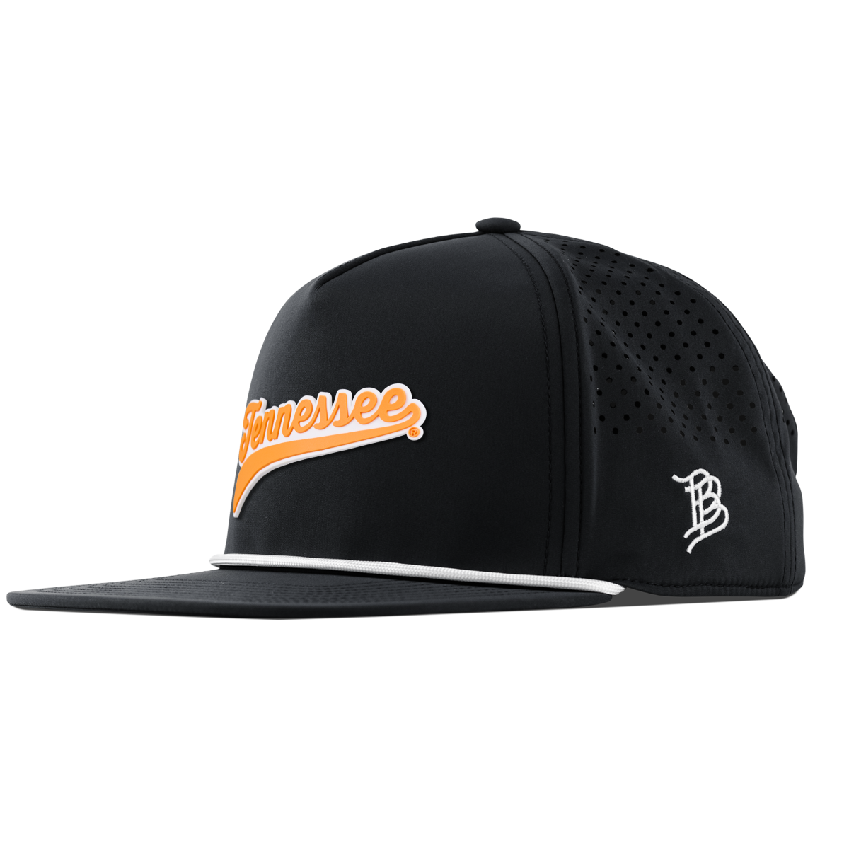 University of Tennessee "Tennessee Script" Flat 5 Panel Rope Black