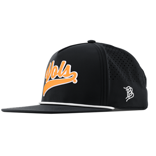 University of Tennessee "Tennessee Vols Script" Flat 5 Panel Rope Black