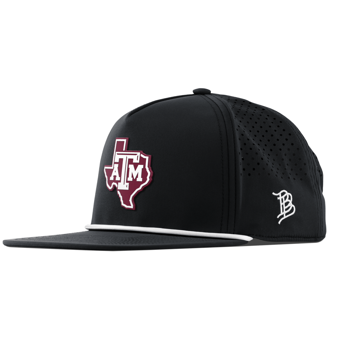 Texas A&M University "Texas A&M Outline" Flat 5 Panel Rope Black