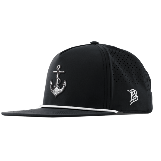 The Deeps Anchor Flat 5 Panel Rope Black