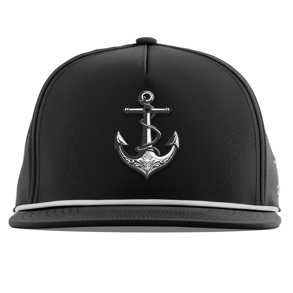 The Deeps Anchor Flat 5 Panel Rope Black
