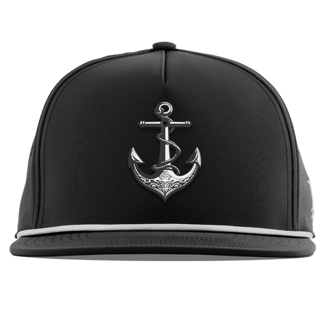 The Deeps Anchor Flat 5 Panel Rope Black