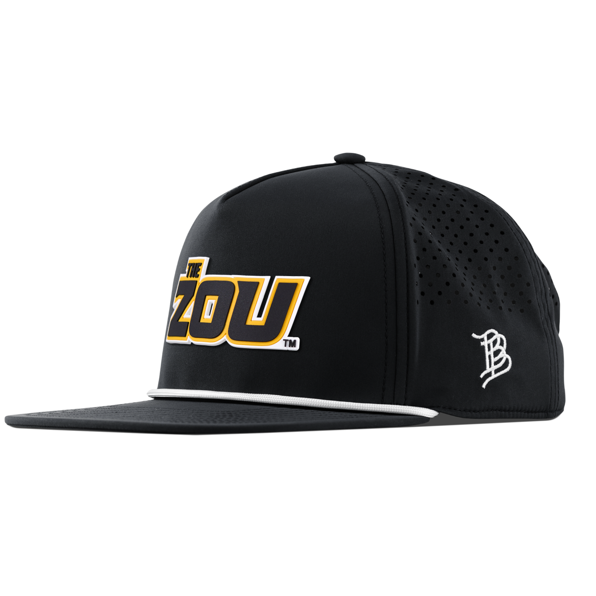 University of Missouri "The Zou" Flat 5 Panel Rope Black