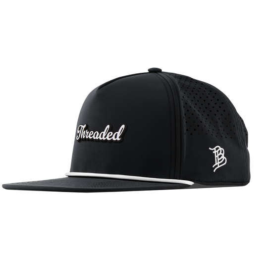 Threaded Script Flat 5 Panel Rope Black