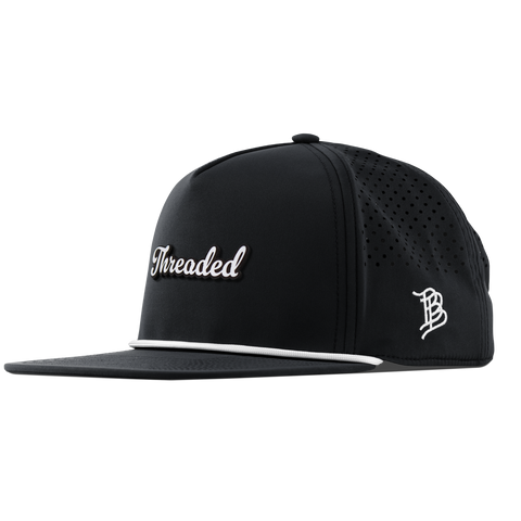 Threaded Script Flat 5 Panel Rope Black