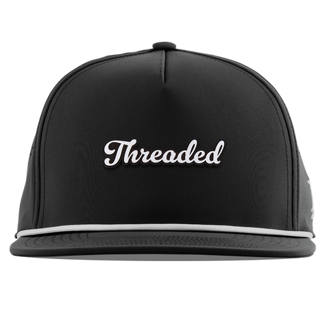 Threaded Script Flat 5 Panel Rope Black