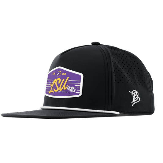 Louisiana State University "Tigers Football" Flat 5 Panel Rope Black