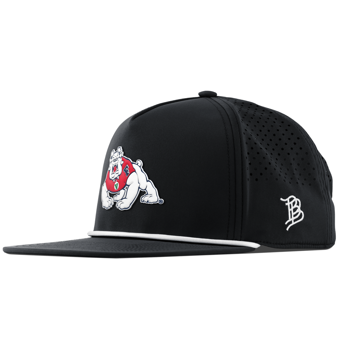 Fresno State University "TimeOut The Bulldog" Flat 5 Panel Rope Black