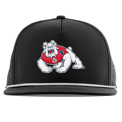 Fresno State University "TimeOut The Bulldog" Flat 5 Panel Rope Black