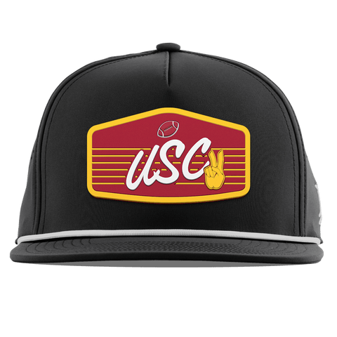 University of Southern California "Trojans Football" Flat 5 Panel Rope Black