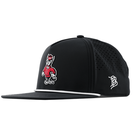North Carolina State "Tuffy The Wolf" Flat 5 Panel Rope Black
