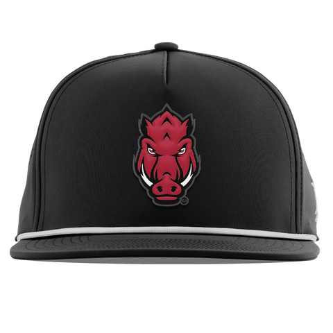 University of Arkansas "Tusk" Flat 5 Panel Rope Black