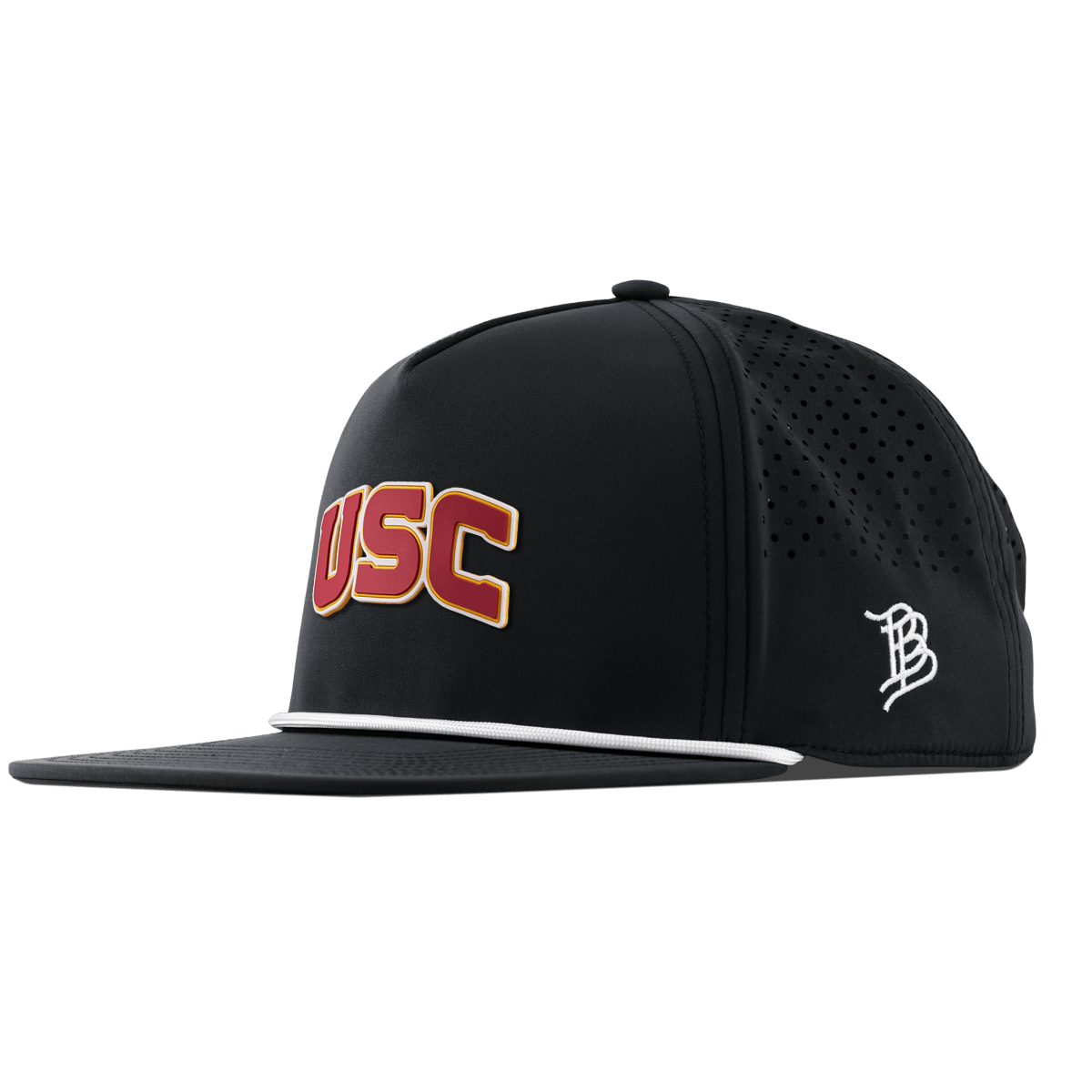 University of Southern California "USC Block" Flat 5 Panel Rope Black