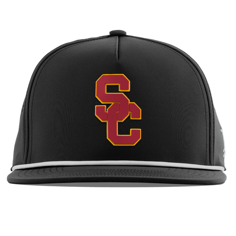 University of Southern California "USC Stacked" Flat 5 Panel Rope Black
