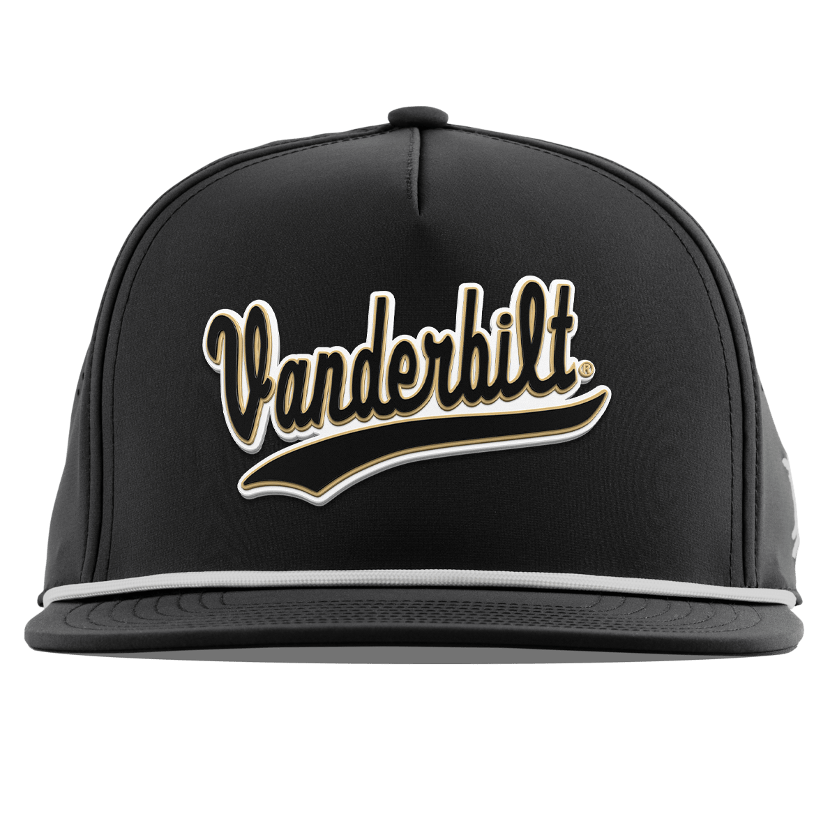 Vanderbilt University "Vanderbilt Script" Flat 5 Panel Rope Black
