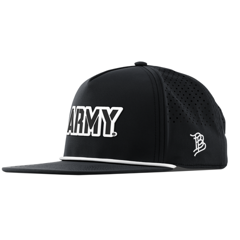 Army "Vintage Army Block" Flat 5 Panel Rope Black