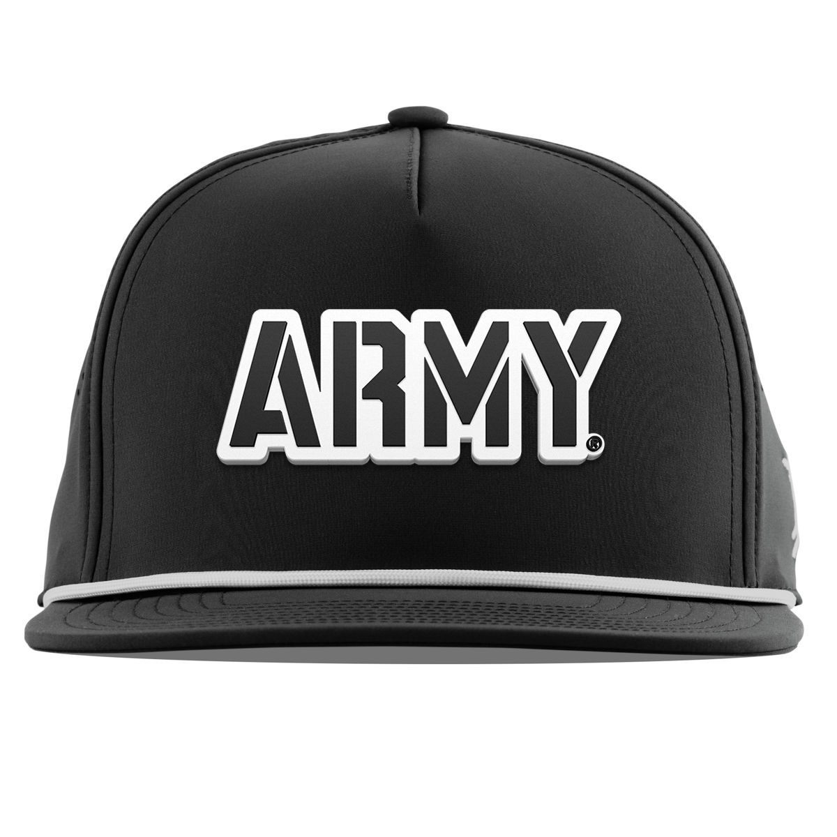 Army "Vintage Army Block" Flat 5 Panel Rope Black