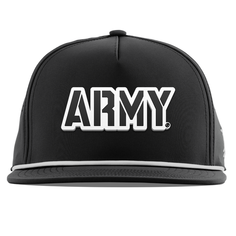 Army "Vintage Army Block" Flat 5 Panel Rope Black