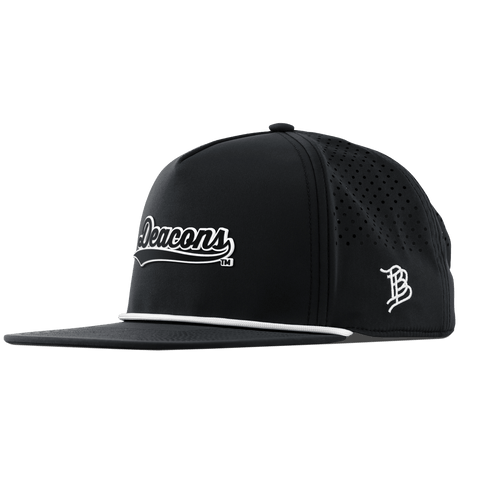 Wake Forest University "Vintage Deacons Script" Flat 5 Panel Rope Black