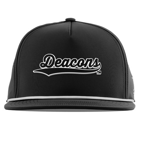 Wake Forest University "Vintage Deacons Script" Flat 5 Panel Rope Black