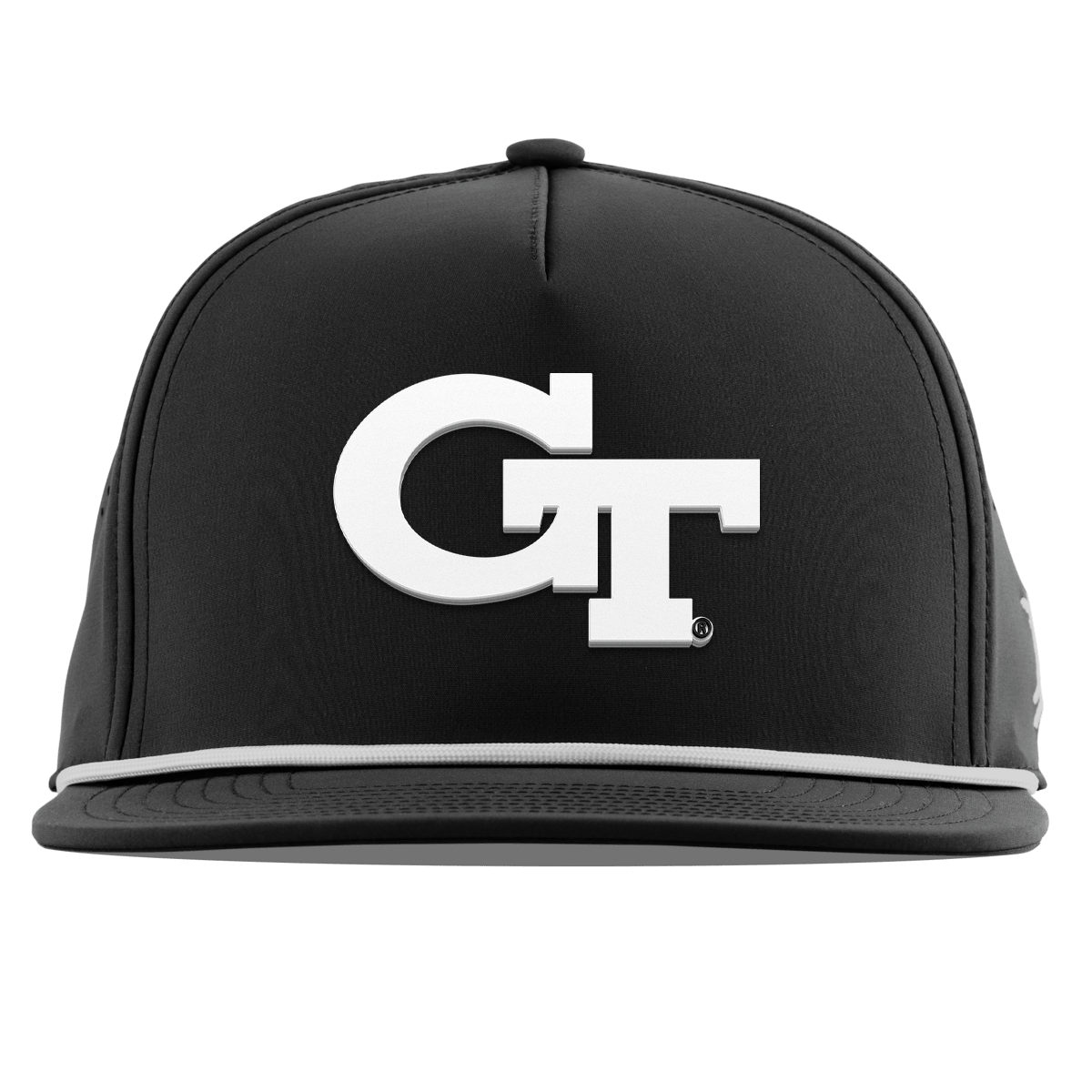 Georgia Tech University "Vintage Georgia Tech Team Logo" Flat 5 Panel Rope Black