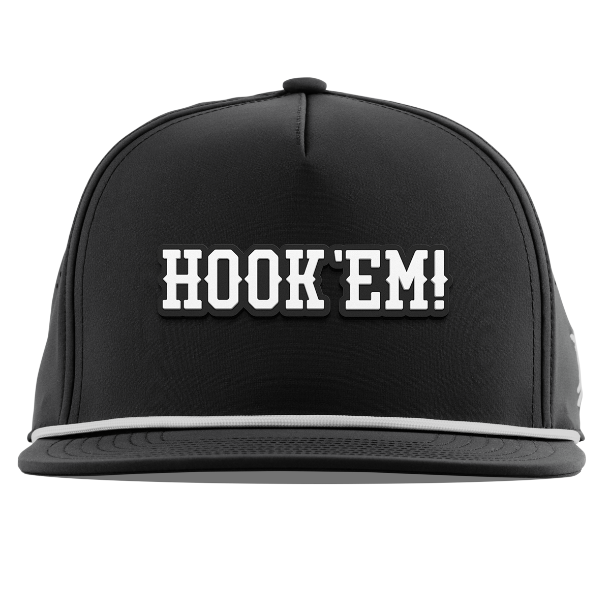 University of Texas "Vintage Hook'Em Horns" Flat 5 Panel Rope Black