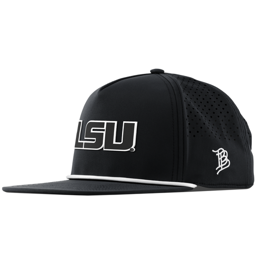 Louisiana State University "Vintage LSU Block" Flat 5 Panel Rope Black