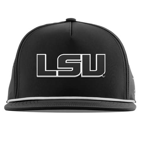 Louisiana State University "Vintage LSU Block" Flat 5 Panel Rope Black
