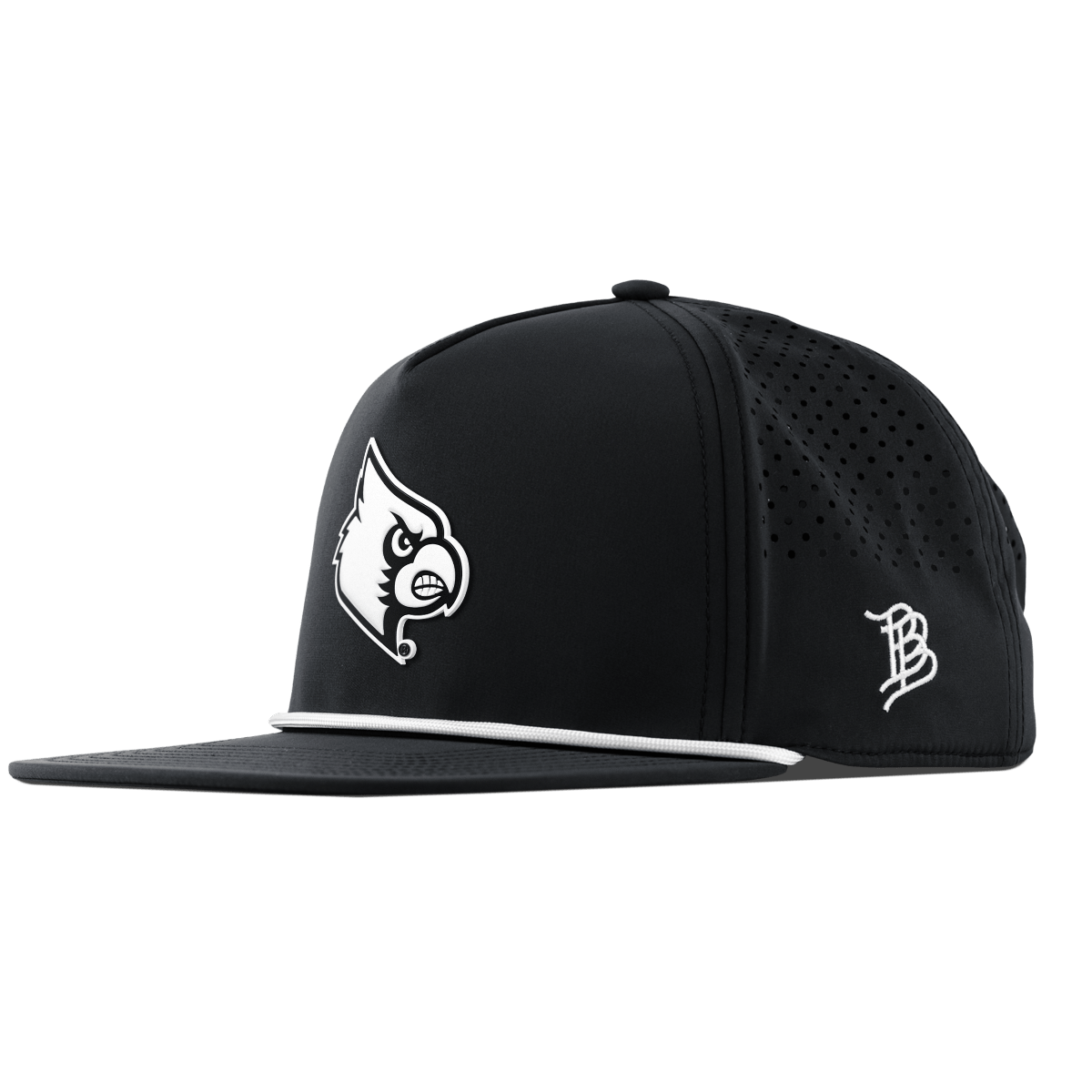 University of Louisville "Vintage Louisville Team Logo" Flat 5 Panel Rope Black
