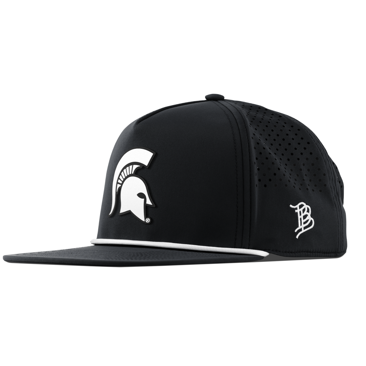 Michigan State University "Vintage MSU Team Logo" Flat 5 Panel Rope Black