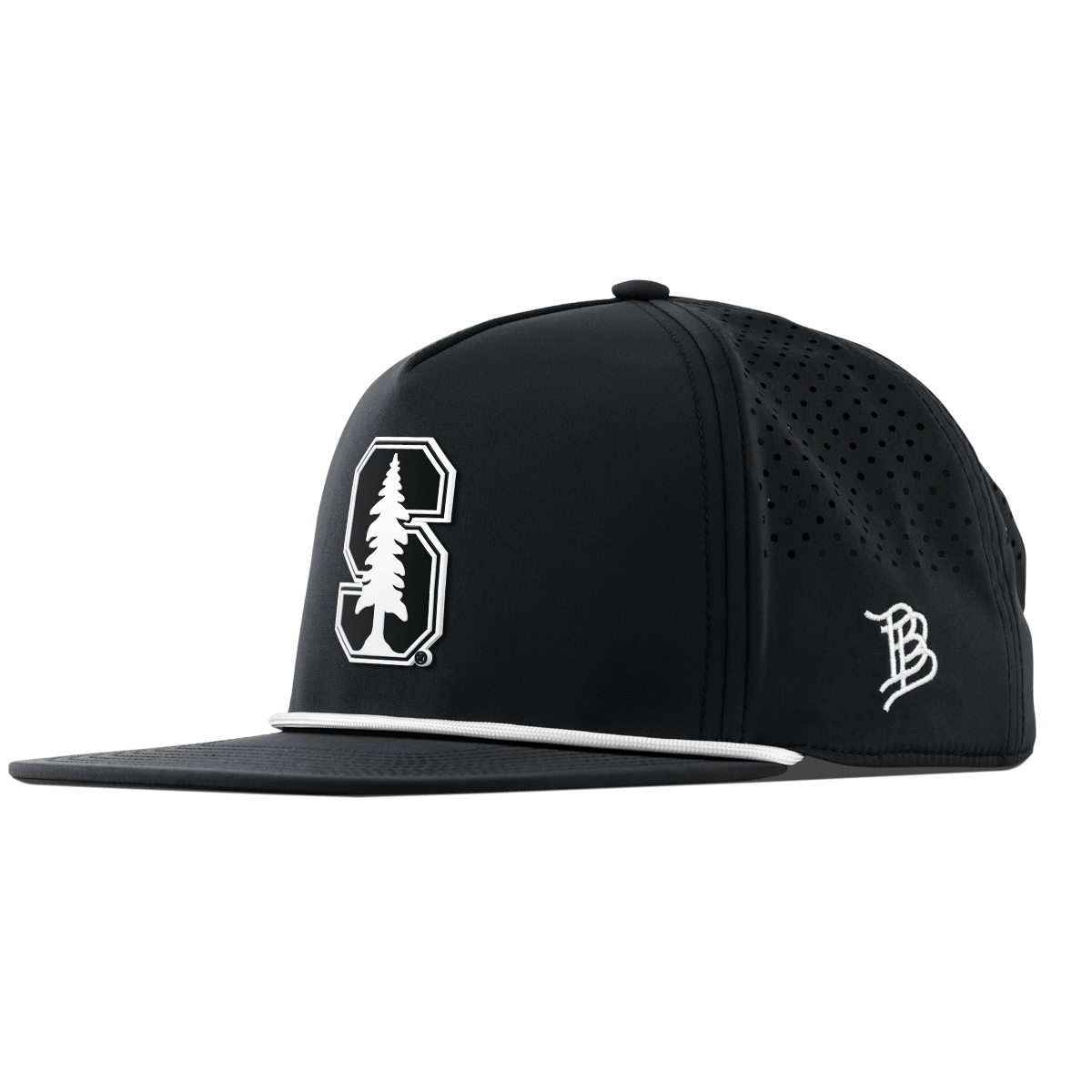 Stanford University "Vintage Stanford Team Logo" Flat 5 Panel Rope Black