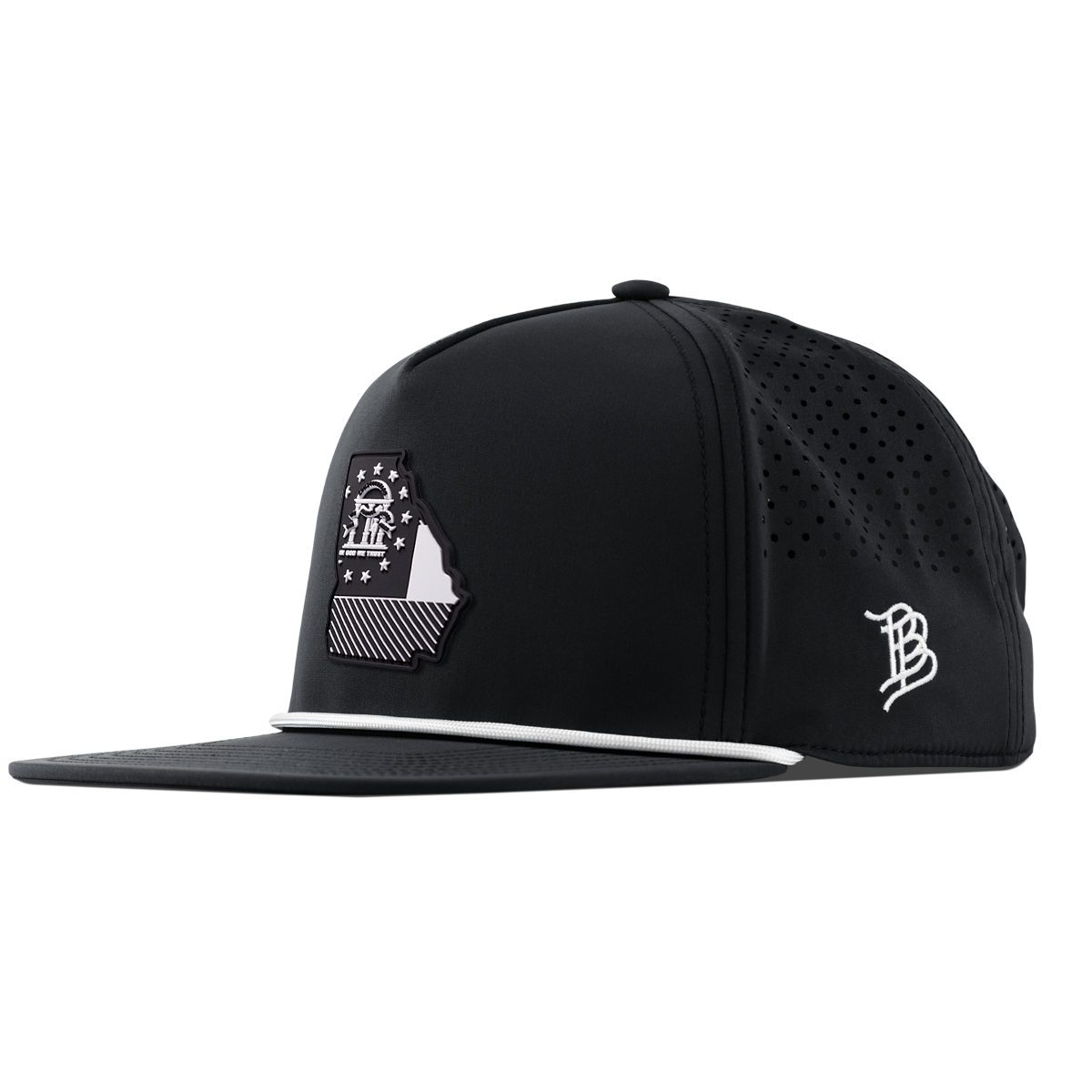 Georgia Vintage Flat 5 Panel Rope Black
