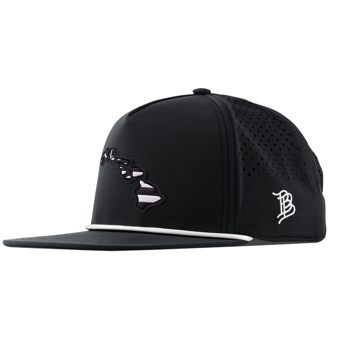 Hawaii Vintage Flat 5 Panel Rope Black